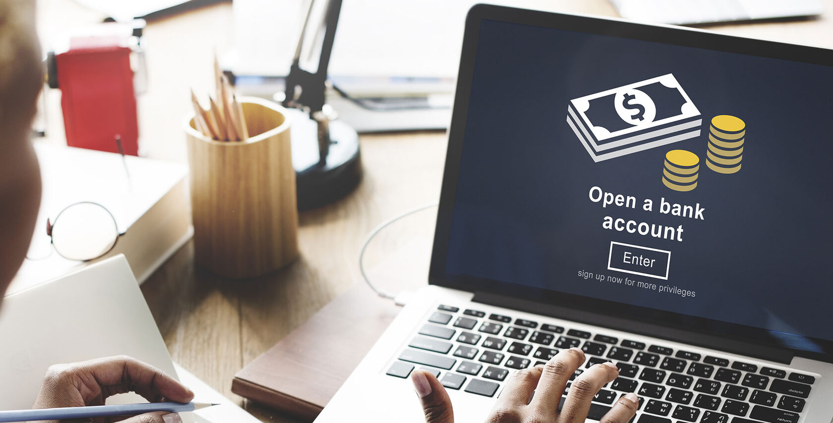 Zero-balance bank account opening
